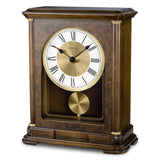 Bulova B1860 Vanderbilt Mantel Clock, Warm Walnut 12.25 x 9 x 4.75 Bulova