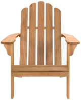 Safavieh PAT7027A Outdoor Collection Topher Teak Adirondack Chair, Natural Safavieh