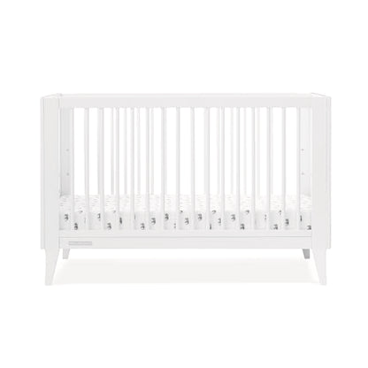 Delta Children Ollie 4-in-1 Convertible Crib - Greenguard Gold Certified, Bianca White - WoodArtSupply