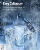 Digital Meat Thermometer for Grilling and Cooking - Instant Read Food Thermometer with Backlight & Inverted Display, for Kitchen, Deep Fry, BBQ, Grill, Baking, Bread, Sourdough, Candy Meatender