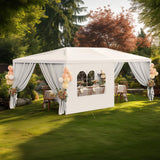 10x20FT Black Party Tent Outdoor Canopy Tent Heavy Duty Wedding Tent Waterproof Patio Gazebo Event Tents for Parties with 4 Removable Sidewalls Perfect for Birthday Holiday Christmas BBQ susici