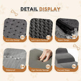 Romrol Dog Stairs Ramp for Beds Couches, Extra Wide Pet Steps with Durable Non-Slip Waterproof Fabric Cover, Dog Slope Stairs for Small Dogs and Cats or Pets Friendly, 3-Tiers ROMROL