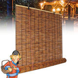 Patio Shades Roll Up Outdoor Bamboo Blinds for Outdoor Patio Bamboo Roll Up Shades, Bamboo Shades for Patio Outdoor Blinds for Porch Bamboo Roll Up Blinds 34×79in（W×H） Brown OCAZI