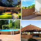 Bamboo Fencing, Natural Reed Fencing Rolls, Backyard Garden Fencing, Decorative Fences, Patio Privacy Wall Fencing Roll for Outdoor, Gallery, Restaurant, Hotel 2-6ft High(70*200cm(2.3*6.6ft)) HSPLXYT