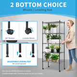 Simple Deluxe 5-Tier Storage Shelves, 29.92" W x 13.78" D x 65 "H Adjustable Heavy Duty Wire Shelving, 1250 Lbs Loading Capacity, Black Simple Deluxe