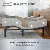 Beautyrest baselogic Level 2 Adjustable Base Bed Frame - Split Cal King - Head and Foot Adjustability, Wireless Remote, Zero-Gravity Preset, and Foldable for Convenient Mobility and Storage Beautyrest