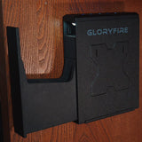 GLORYFIRE Gun Safe Biometric Pistol Safe, Mounted Nightstand Quick Access Handgun Safe and Gun Lock Box for Car, Truck, Desk, Bedside, Wall with Security Fingerprint, Key Access, PIN Code GLORYFIRE