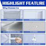 FANPAT Instant Canopy Tent SideWalls with 6 Pockets for 10x10 FT Pop Up Canopy, 210D Polyester Waterproof(3PCS Sidewall Only, Canopy Tent NOT Included) FANPAT