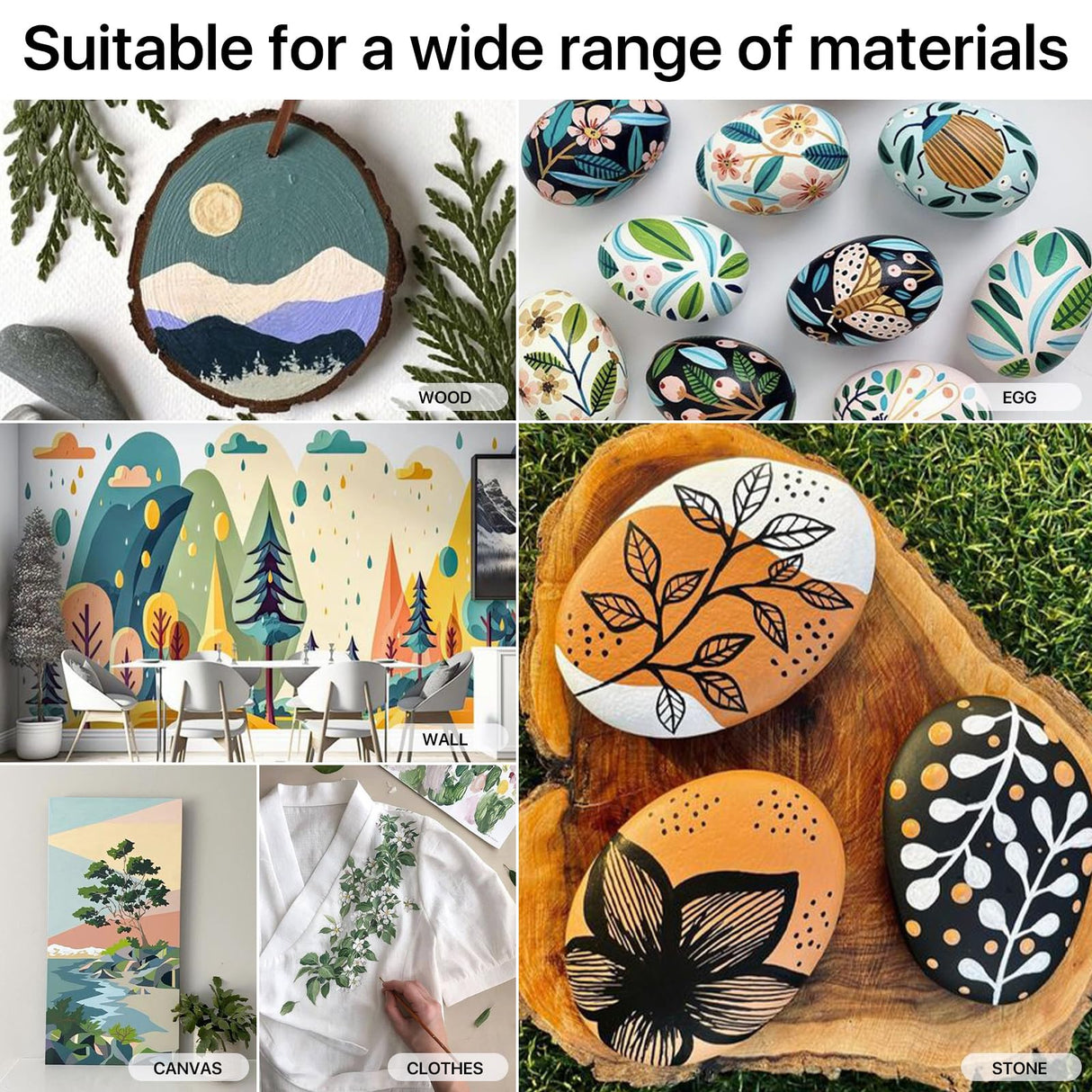 24 Colors Acrylic Paint Set 250 ml(8.45 oz) Large Bottles (Including Metallic Gold and Silver),Non Toxic Acrylic Paint Professional Craft Paint Kit High Viscosity No Fading Rich Pigment for Kids Adults Artists Canvas Crafts Wood Painting Supplies JusArt