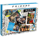 Top Puzzles Friends Scrapbook 1000 Piece Jigsaw Puzzle Game, Assemble characters from the popular TV Series including Joey, Ross, Rachel, Chandler, Phoebe and Monica, gift for ages 10 plus Top Trumps