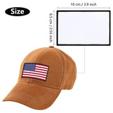 10 Sheets Blank White Sublimation Patches Heat Transfer Patches for Sticking on Hat DIY Patch, 4 x 2.6 Inches of Each, Wired Edge Waydress