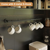 Garvee 72 in Pantry Cabinet, Farmhouse Coffee Bar Station with 3 Color LED Light and 5 S-Hook, Kitchen Hutch with Storage Rack, Rustic Cupboard for Living Room Dining Room Garvee