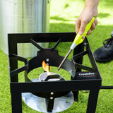 CreoleFeast TFS3010 Propane 30 Qt. Turkey and 10 Qt. Fish Fryer Boiler Steamer Set, 50,000 BTU Burner, Ideal for Outdoor Cooking Creole Feast