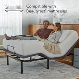 Beautyrest baselogic Level 2 Adjustable Base Bed Frame - Split Cal King - Head and Foot Adjustability, Wireless Remote, Zero-Gravity Preset, and Foldable for Convenient Mobility and Storage Beautyrest