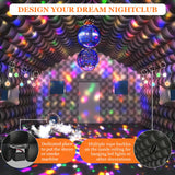 WUHUWOO Inflatable Nightclub 20x16.8x12 Ft, Large Black Inflatable Club Tent with 950w Blower and Logo Area, Inflatable Party Tent for Adults Birthday Backyard Wedding Rental (Black, 20x16.8x12 Ft) WUHUWOO