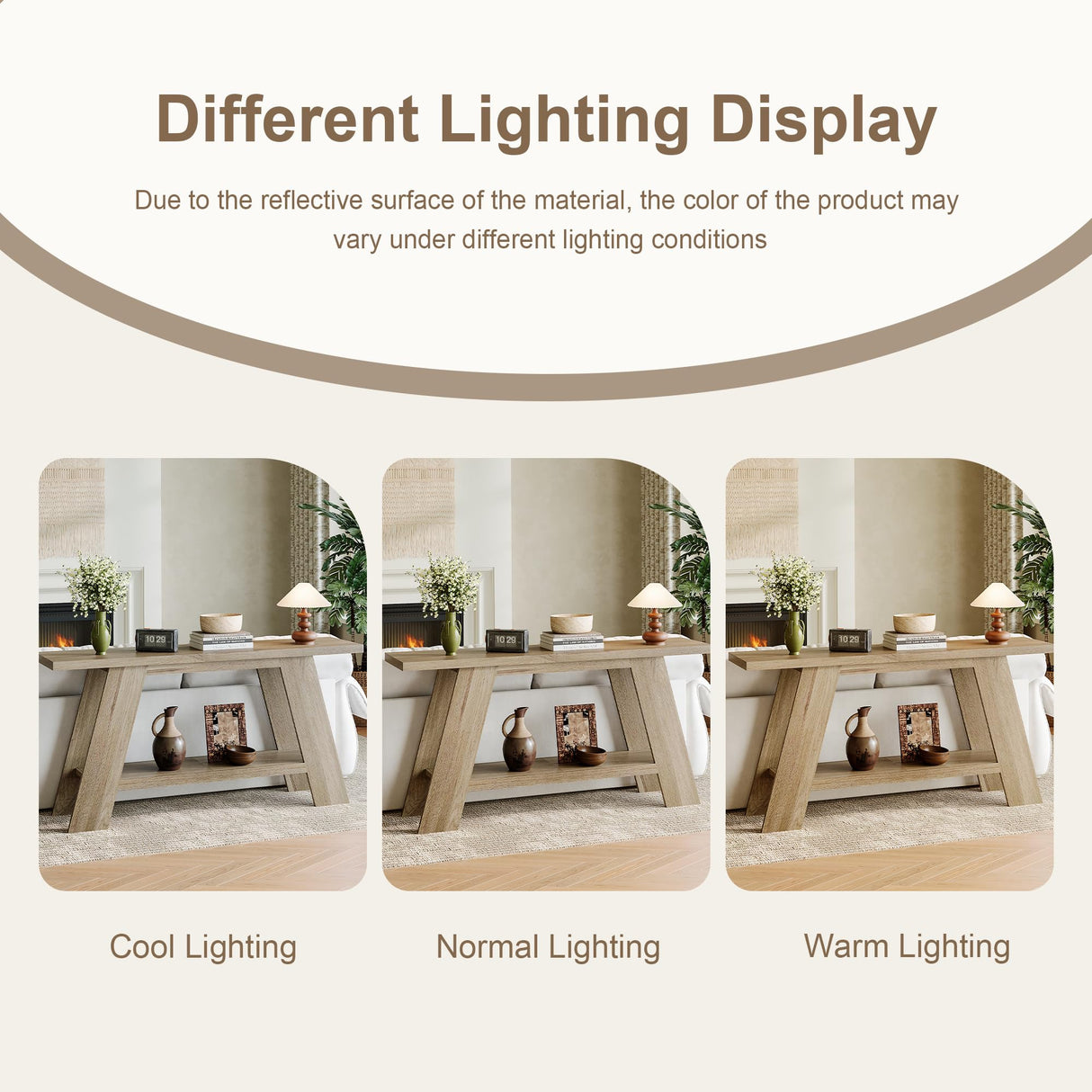 Treocho 63 Inch Long Farmhouse Console Tables for Entryway, 2-Tier Modern Wood Sofa Table with Shelf Behind Couch, Contemporary Narrow Entryway Table for Living Room, Hallway, Entrance, Walnut Treocho