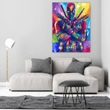 Modern Merch Marvel Diamond Art Kits for Adults, Deadpool 5D Diamond Painting for Adults, DIY Deadpool Wall Art Marvel Cross Stitch Gem Art, Full Round Drill 12x16in Modern Merch