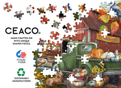 Ceaco - Farm Sweet Farm - 1000 Oversized Piece Jigsaw Puzzle