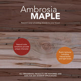 1548-4FTWMAP Unfinished Ambrosia Maple Wave Panel Moulding ORNAMENTAL