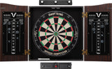 Viper by GLD Products Viper Vault Cabinet & Shot Sisal/Bristle Ready-to-Play Bundle: Elite Set (Shot King Dartboard, Darts, Shadow Buster and Laser Throw Line), Black Viper