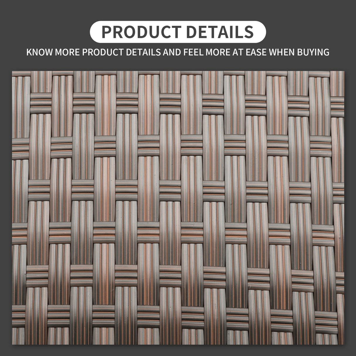 Outdoor Wicker Coffee Table Patio Furniture Garden Rattan 2-Layer Glass Table with Storage and Furniture Cover, Brown Rattaner