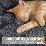 Yaheetech XL Cat Tree, 72in Multi-Level Cat Tower with 2 Cozy Caves, 3 Soft Perches, Scratching Posts, Board, and Dangling Ball, Cat Furniture Cat Play House Kittens, Dark Gray Yaheetech