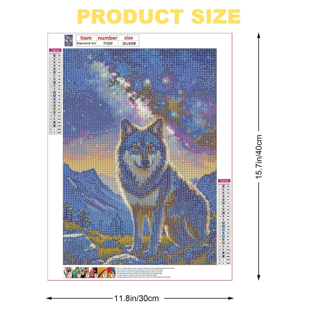 Leixonl Diamond Art Kits for Adults Beginners 6 Pack 5D Diamond Painting Kits for Home Wall Decoration Gifts Round Full Drill 11.8 X 15.7 inch (Animal) Leixonl