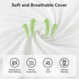 WFGEY King Size Mattress, 12 Inch King Mattress in a Box with Memory Foam and Individual Pocket Springs, Motion Isolation, Pressure Relief, Medium Firm Feel, Cool & Comfortable Sleep, Breathable WFGEY