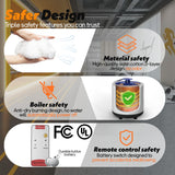 Tehanld 2 Person Portable Steam Sauna for Home, Upgraded 2 Steamer, 2 Foldable Chair & Remote Control (Black) Tehanld