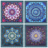 VVBAOZI DIY Mandala Diamond Painting 4 Pack Special Shape Crystal Rhinestone Diamond Art Mandala Kits for Adults (Canvas Size 9.84''×9.84'') VVBAOZI