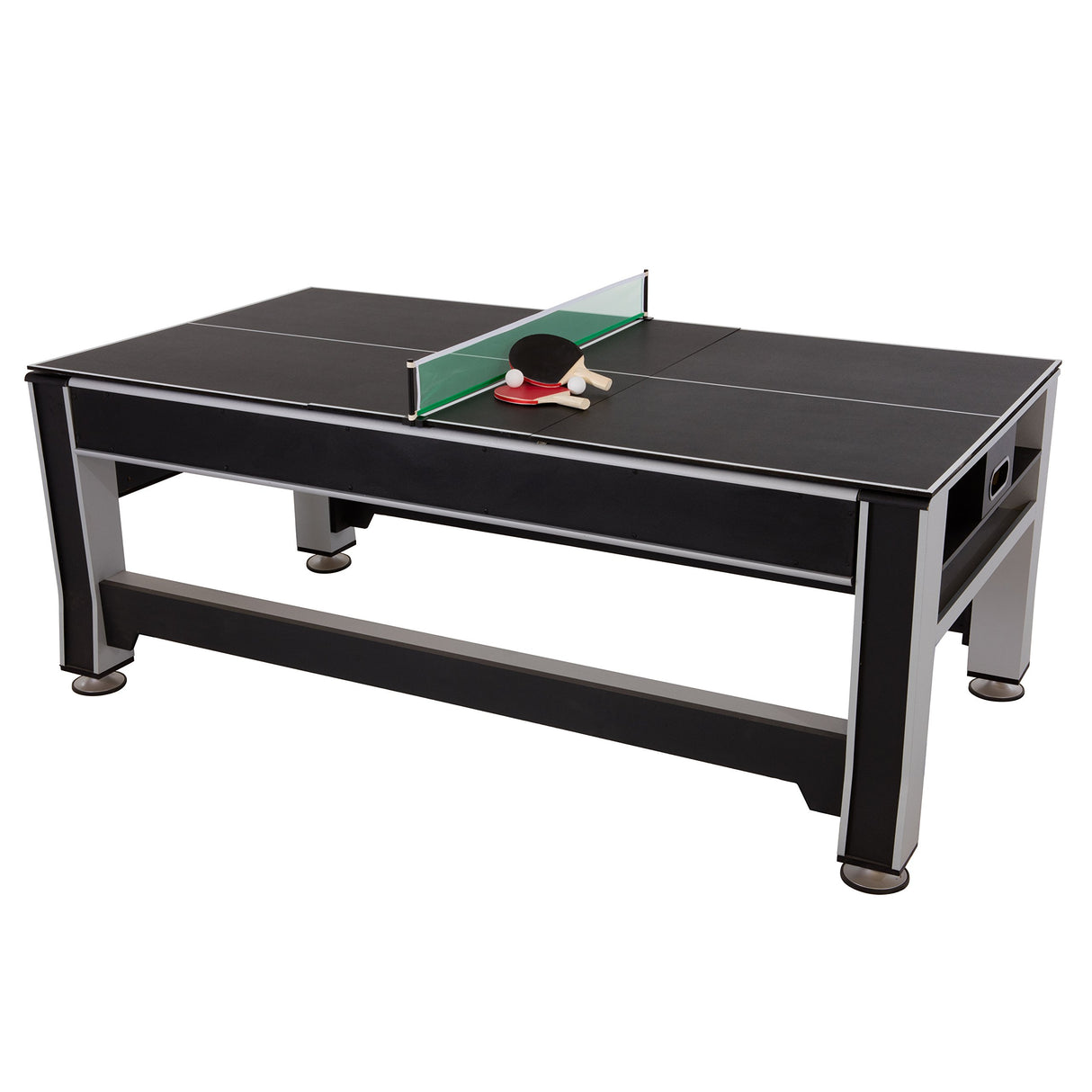 Triumph 3-in-1 7' Rotating Swivel Multigame Table - Air Hockey, Billiards/Pool, and Table Tennis - All Accessories Included Triumph Sports