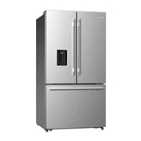 DUURA Elite DE210FDBMDSS Refrigerator Built in with French Doors Adjustable Glass Shelves Dual Drawer Bottom Freezer with Ice Maker, LED Interior Light and Stainless Steel Exterior, 36-Inch, Metallic DUURA Elite
