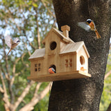 Bird House,Large Bird Houses for Outside,Hummingbird House,Bluebird Finch Wooden Hanging Birdhouse for Garden Wooden XDYGHH