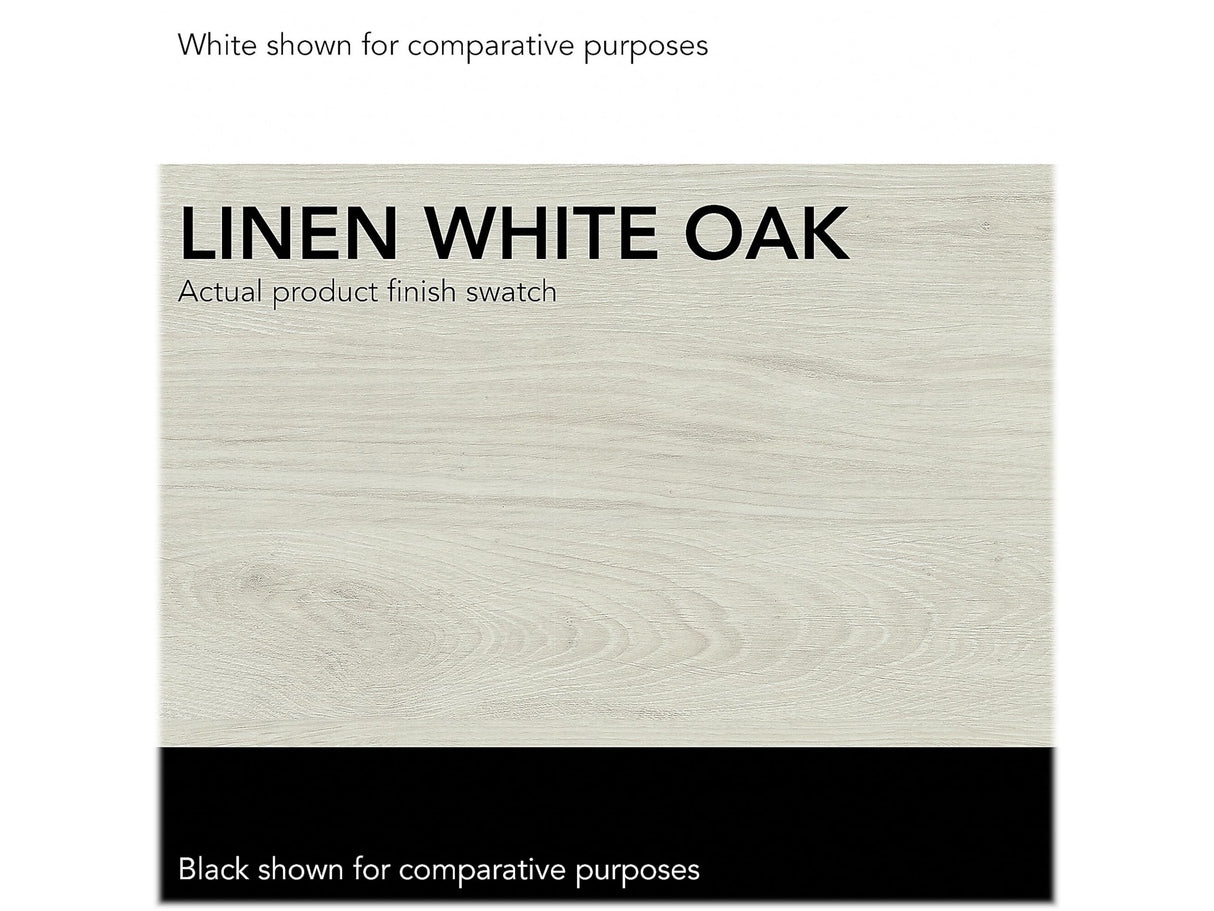 Saratoga Tall 5-Shelf Bookcase in Linen White Oak Finish Bush Business Furniture