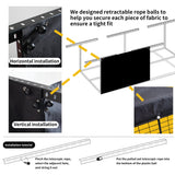 Laklinlin Ceiling Storage Racks Cover,Overhead Garage Storage Rack Cover For Adjustable Garage Storage Rack.(2 Pack) Laklinlin