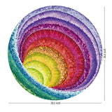 Antelope - 1000 Piece Rainbow Puzzle for Adults, Hue Wormhole Jigsaw Puzzles 1000 Pieces,1000 Piece Round Puzzles, Wormhole Puzzles, High Resolution, Matte Finish, Smooth Edging, No Dust, 3D Puzzle ANTELOPE