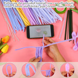 ERNTRNL Pipe Cleaners Craft - Pipe Cleaners Flower Making Kit, Pipecleaners Craft Kit, DIY Flower Bouquet Kit, Pipe Cleaners Bulk for Crafts Art Project Activity ERNTRNL