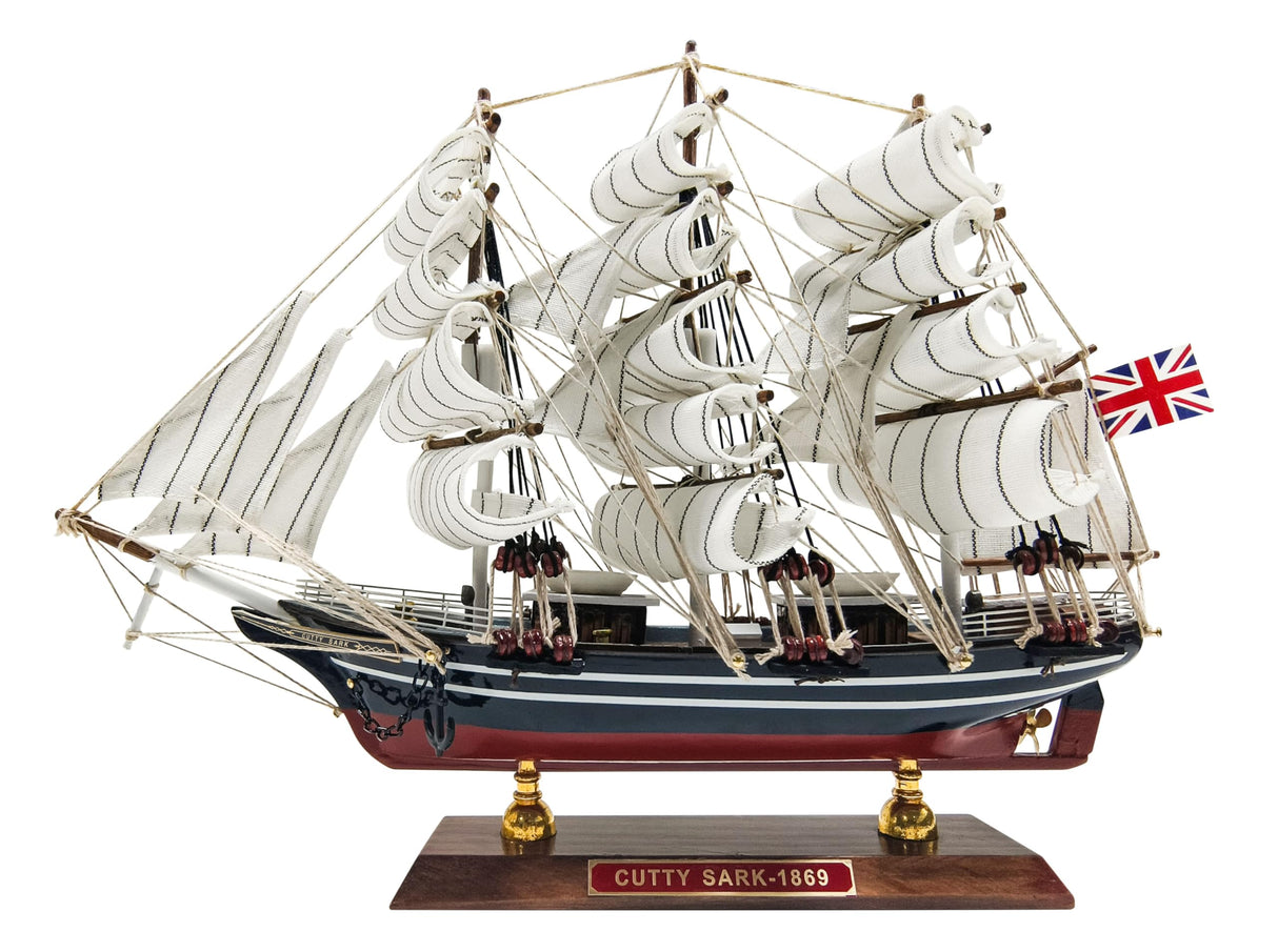 SAILINGSTORY Wooden Model Ship Clipper Cutty Sark 1/195 Scale Replica Ship Model Sailboat Decor Small HOME DECOR SAILINGSTORY