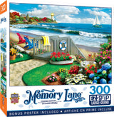 MasterPieces - 300 Piece Jigsaw Puzzle, Large EZ Grip Shapes, Coastal Getaway, Fun for Adults, Seniors, Family, Kids, Non-Glare Finish, 18"x24" Masterpieces