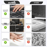 ovios 67''x48'' Chaise Lounge Chair Indoor, Upholstered Sofa Bed with 2 Throw Pillows and Armrests, Comfy Fluffy Plush Oversized Sleeper Couch for Living Room, Grey ovios