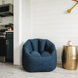 Big Joe Milano Lenox Denim Cobalt Beanbag Chair Big Joe