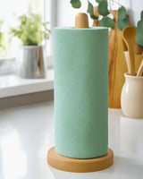 CHAUNCEY HOME Wooden Paper Towel Holder Stand - Kitchen Paper Hanger Rack Bathroom Towel Roll Stand Organizer Simply Standing Countertop Paper Roll Holder, WPTH, Large CHAUNCEY HOME