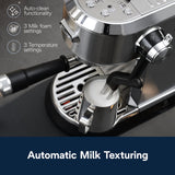 De'Longhi Dedica Maestro Plus Espresso Machine with Automatic Steam Wand for Latte, Cappuccino, Coffee, Stainless Steel, EC950M De'Longhi