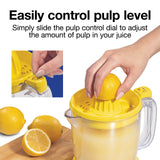 Proctor Silex Alex's Lemonade Stand Electric Citrus Juicer Machine and Squeezer, for Lemons, Limes and Oranges, 34 oz, Includes 2 Reamers & Recipe Book, Yellow (66341) Proctor Silex