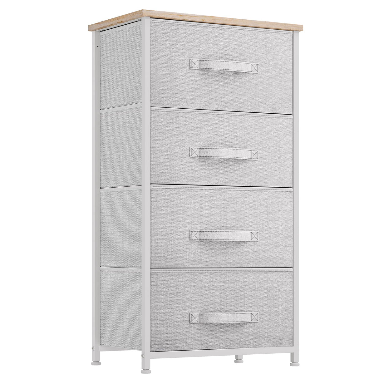 YITAHOME Dresser with 4 Drawers - Fabric Storage Tower, Organizer Unit for Bedroom, Living Room, Hallway, Closets - Sturdy Steel Frame YITAHOME