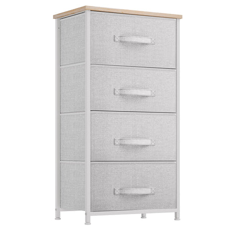YITAHOME Dresser with 4 Drawers - Fabric Storage Tower, Organizer Unit for Bedroom, Living Room, Hallway, Closets - Sturdy Steel Frame YITAHOME