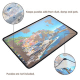 Tektalk Jigsaw Puzzle Board Portable Puzzle Mat with Puzzle Dustproof Cover for Puzzle Storage Puzzle Saver, Non-Slip Surface, Up to 1000 Pieces (Gray) Tektalk