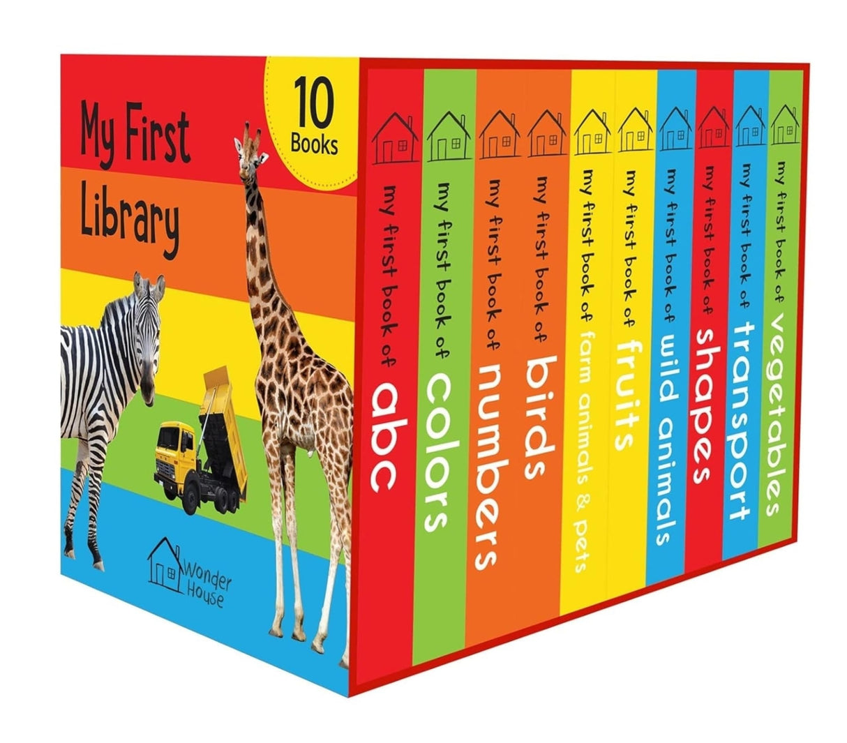 My First Library: Boxset of 10 Board Books for Kids WoodArtSupply