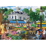 Bits and Pieces - 1500 Piece Jigsaw Puzzle - Victorian Spring, Busy Town Center - by Artist Joseph Burgess - 1500 pc Jigsaw Bits and Pieces