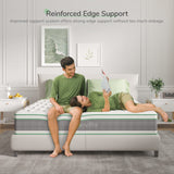 Novilla Twin Mattress 12 Inch Hybrid Mattress in a Box, Innerspring Mattress with Gel Memory Foam for a Cool Sleep, Pressure Relief, Medium Firm Mattress with Pillow Top, Groove Novilla